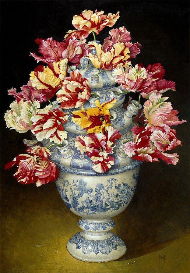 винтажные цветы №3 - оригинал