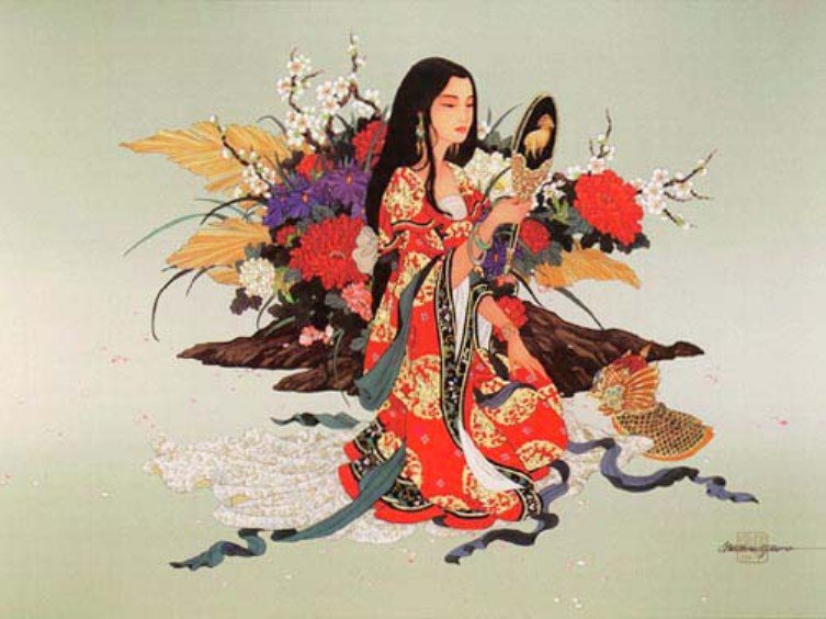 Луноликая дева Китая - фэнтези, девушка, восток, азия - оригинал