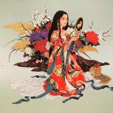 Оригинал схемы вышивки «Луноликая дева Китая» (№453559)