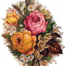 Оригинал схемы вышивки «цветы» (№454045)