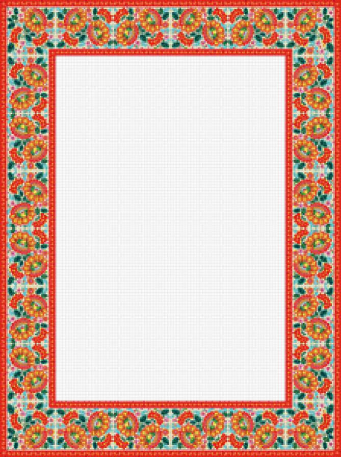 №454307 - скатерть, цветы, рамка, подушка, салфетка, бордюр - предпросмотр
