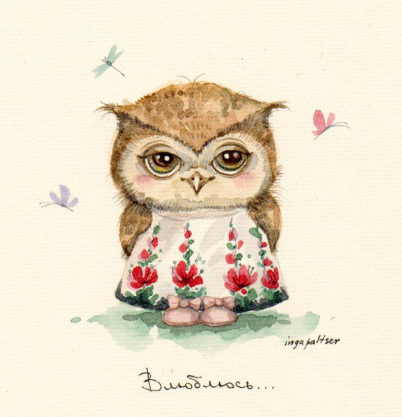 совушка-красавица - совушка, птицы - оригинал