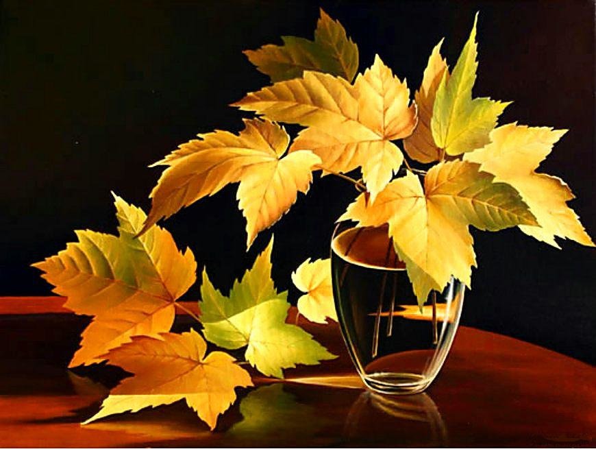 Осенний букет - листья, букет - оригинал