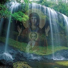 Схема вышивки «Божественный водопад»