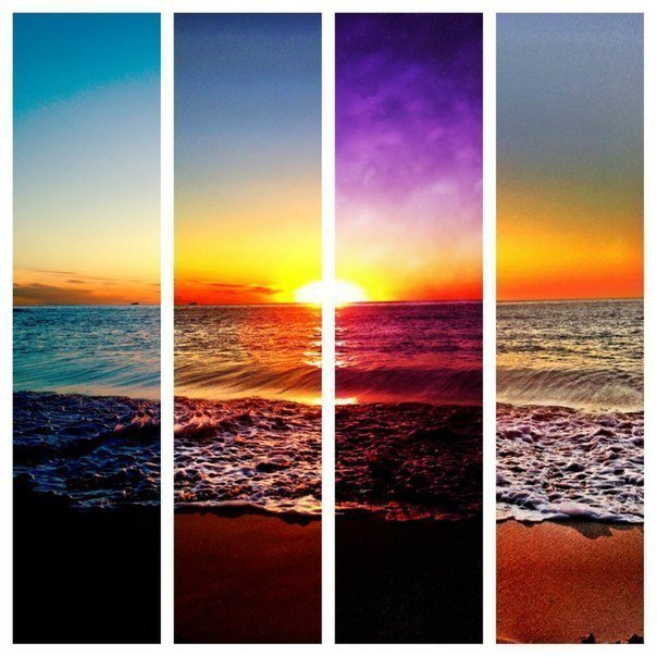 море - море, закат - оригинал