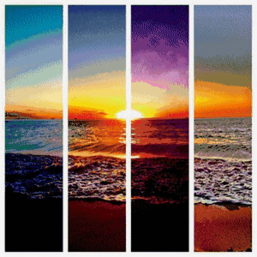 море - закат, море - предпросмотр