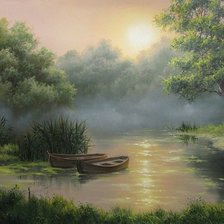 Схема вышивки «Закат»