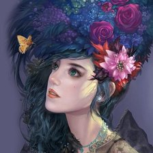 Схема вышивки «дева»