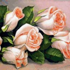 Оригинал схемы вышивки «розы» (№455998)