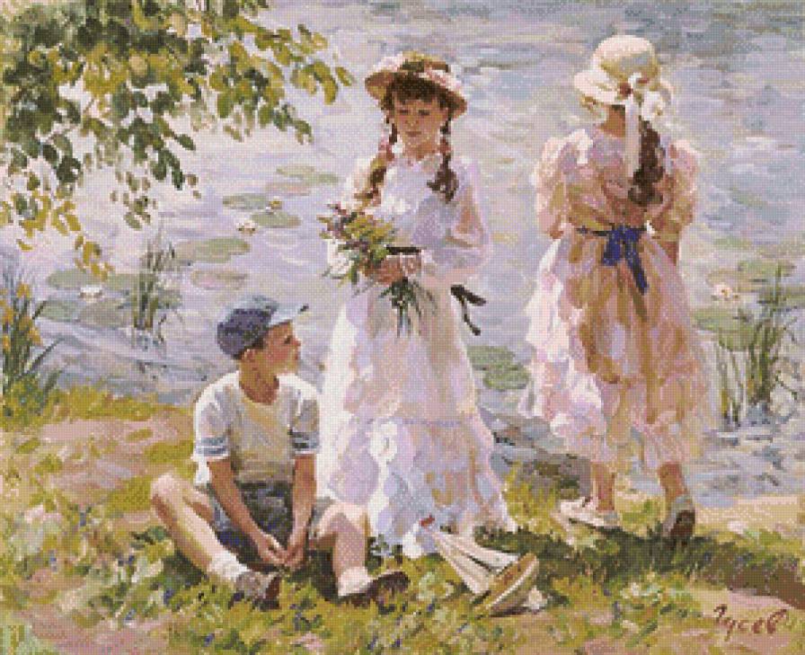 Лето - лето, дети, река - предпросмотр