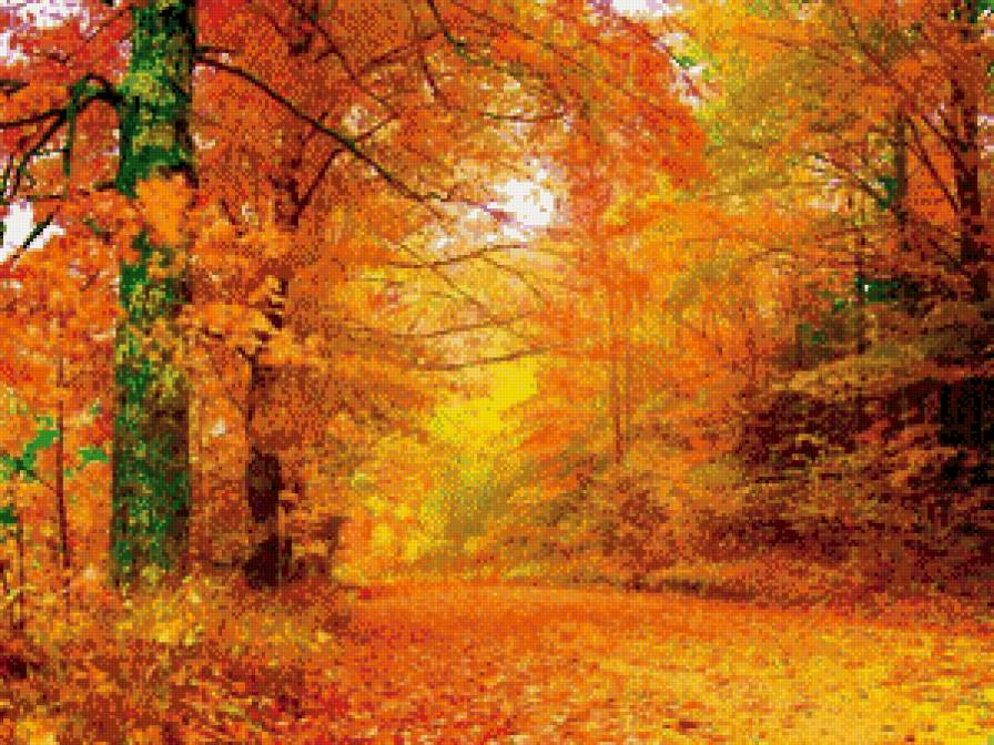 осенний пейзаж - осень - предпросмотр