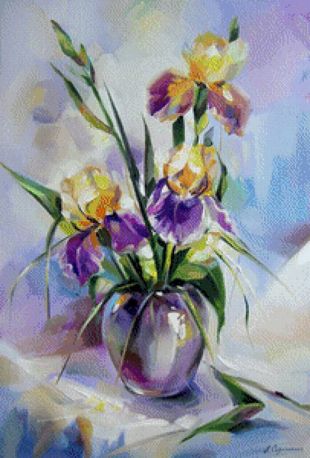 Ирисы 2 - букет, цветы - предпросмотр