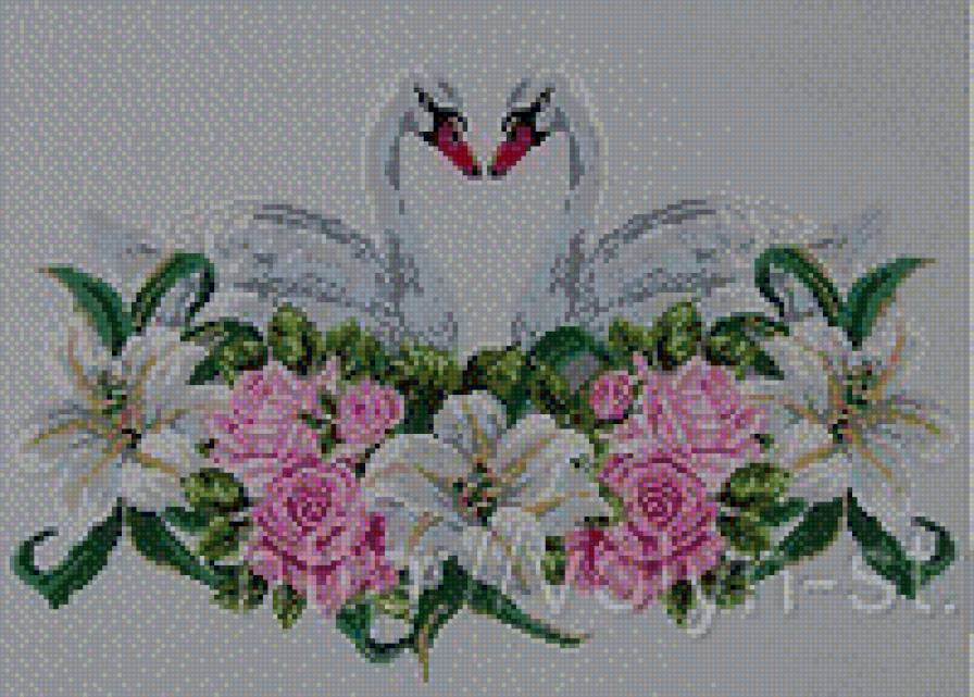 рушник - лебеди, рушник, свадьба - предпросмотр