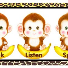 Оригинал схемы вышивки «Три обезьяны» (№457564)