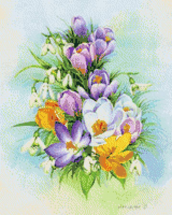 крокусы - цветы - предпросмотр