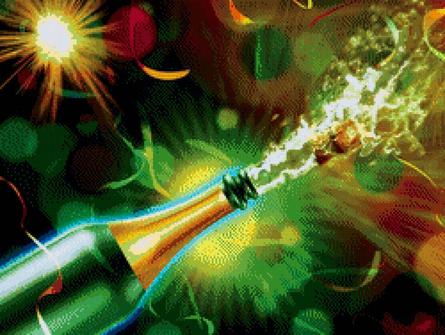 Шампанское - праздник, абстракция, шампанское - предпросмотр