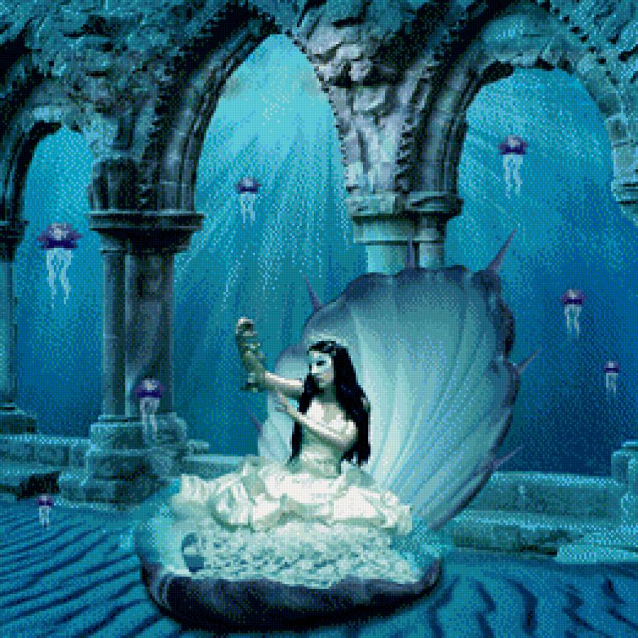 морская нимфа - девушка, море - предпросмотр