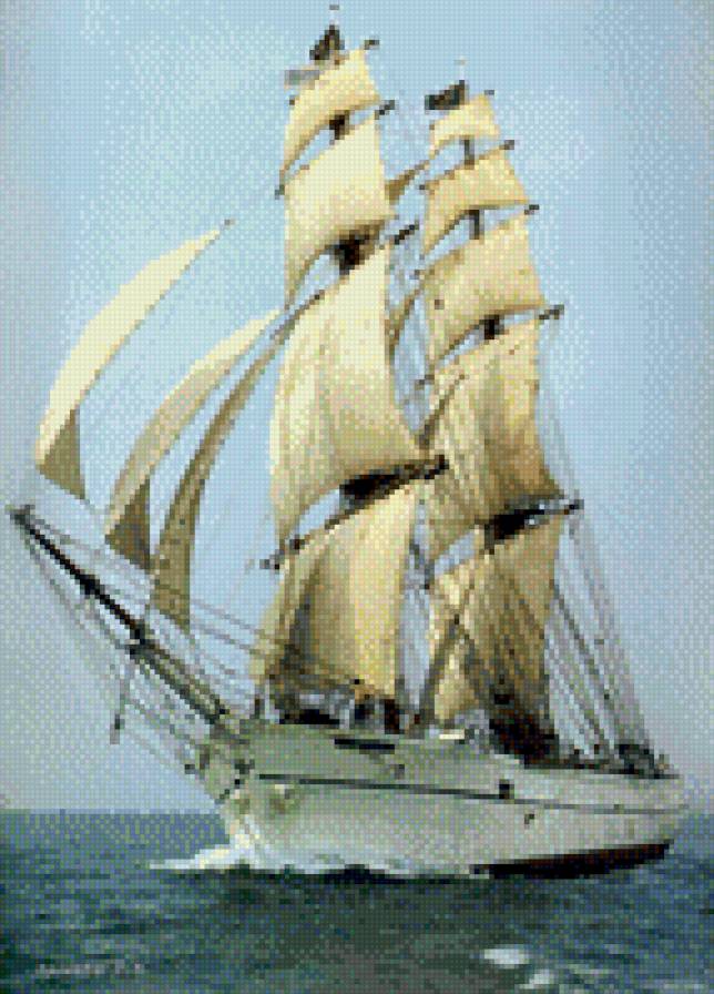 парусник - парусник, корабль, море - предпросмотр