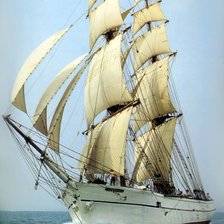 Схема вышивки «парусник»