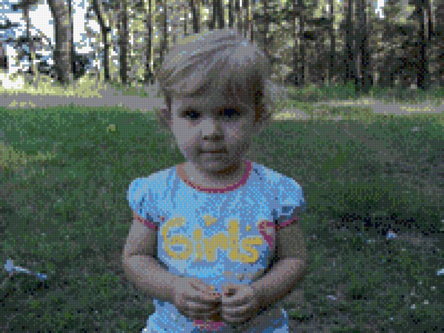 Доченька - ребенок, природа - предпросмотр