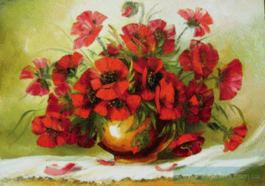 Букет маков - цветы, маки - предпросмотр