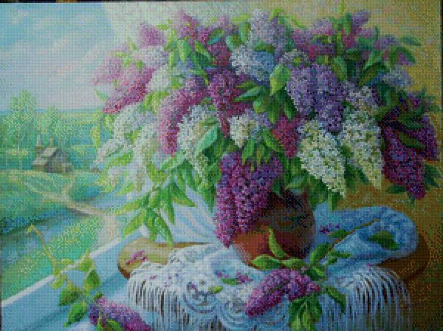 Букет сирени - цветы, сирень - предпросмотр