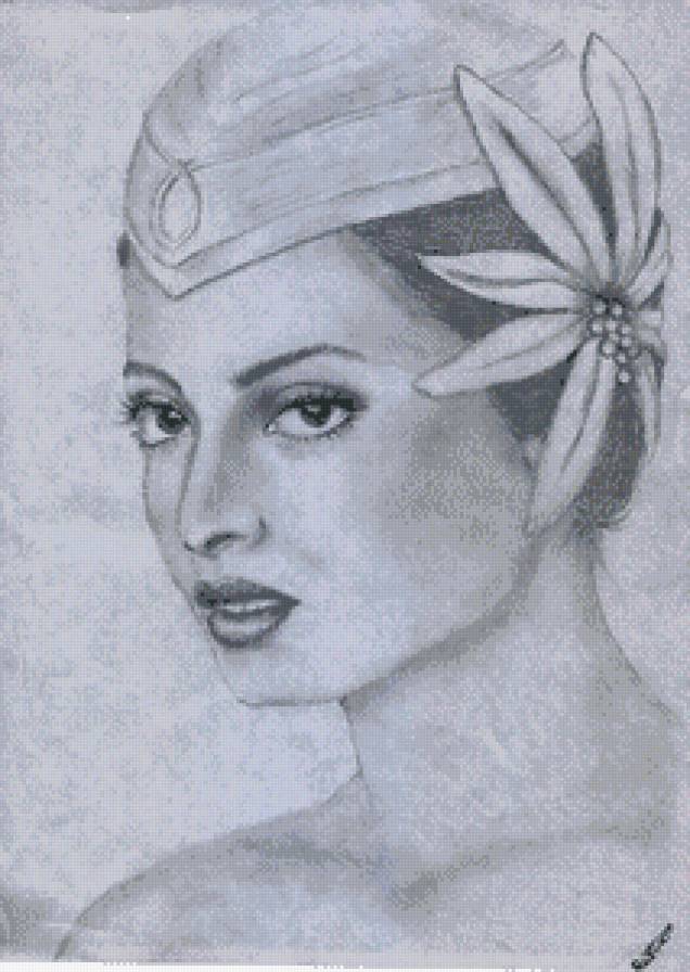 Рисунок3 - карандаш, портрет, актриса, девушка - предпросмотр