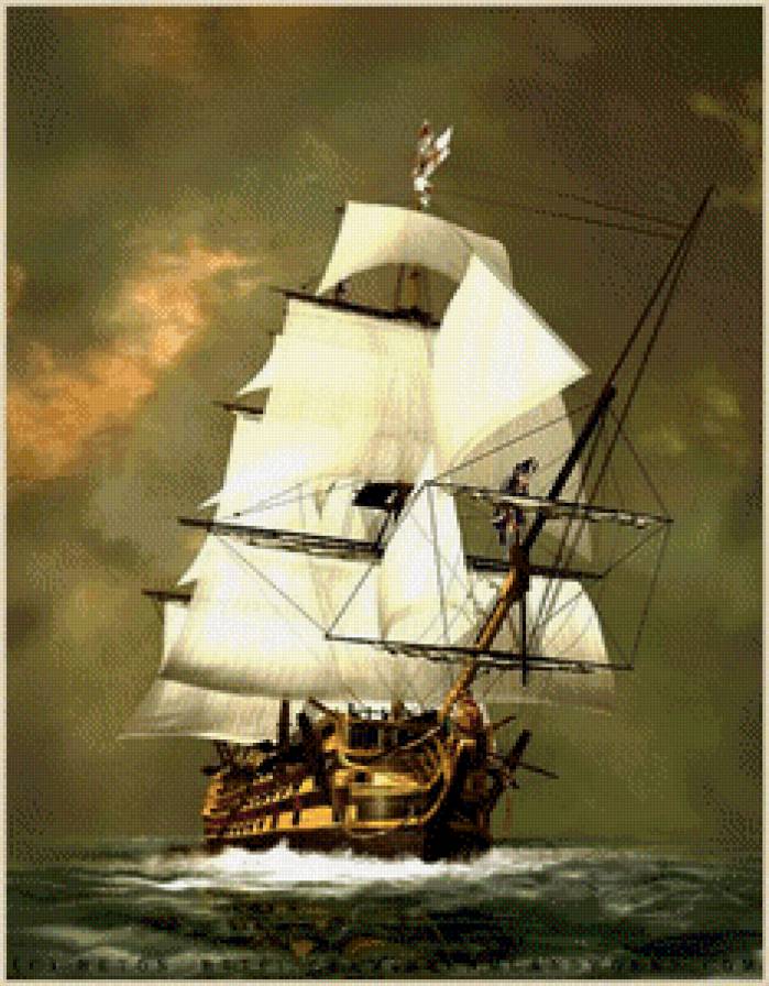 Флот Весёлого Роджера - корабль, море - предпросмотр