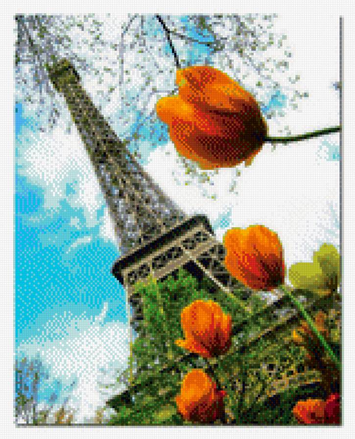 эйфелева башня - пейзаж - предпросмотр