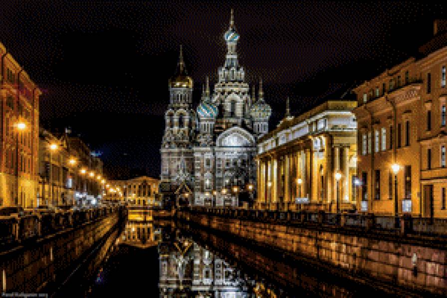 Храм Спаса на крови - церковь, река, улица, город - предпросмотр