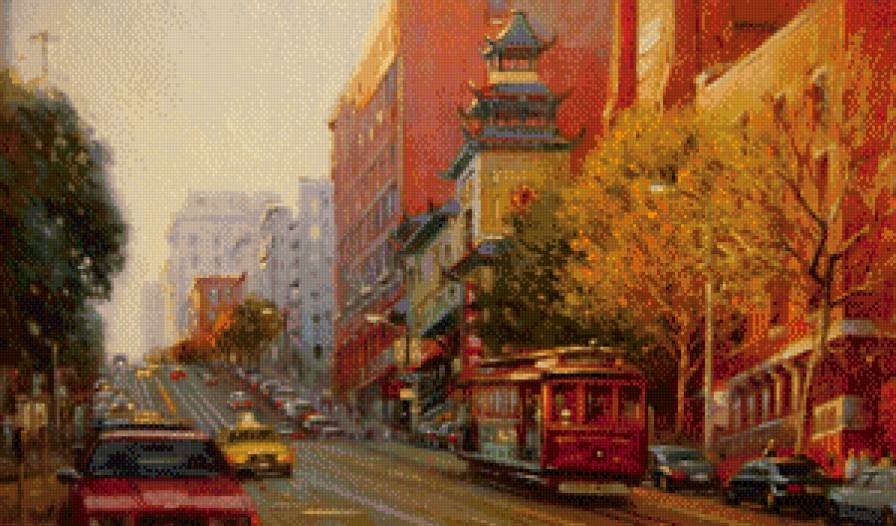 городской пейзаж - город, пейзаж, архитектура - предпросмотр