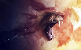 лев - лев, цвет, брызги - оригинал