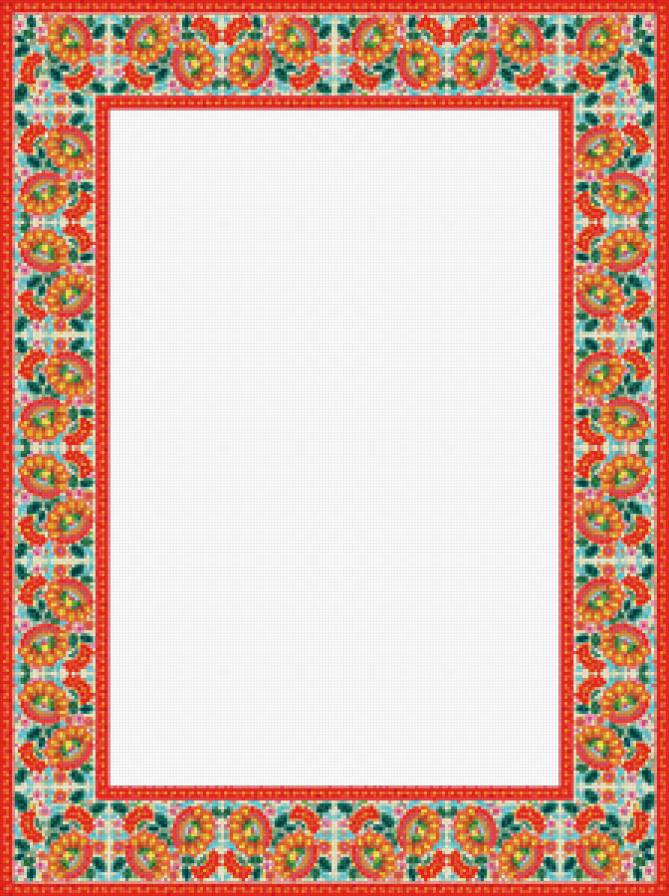 №460285 - скатерть, подушка, бордюр, рамка, цветы, салфетка - предпросмотр