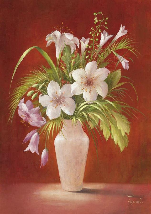 №460297 - живопись, букет, цветы, натюрморт - оригинал