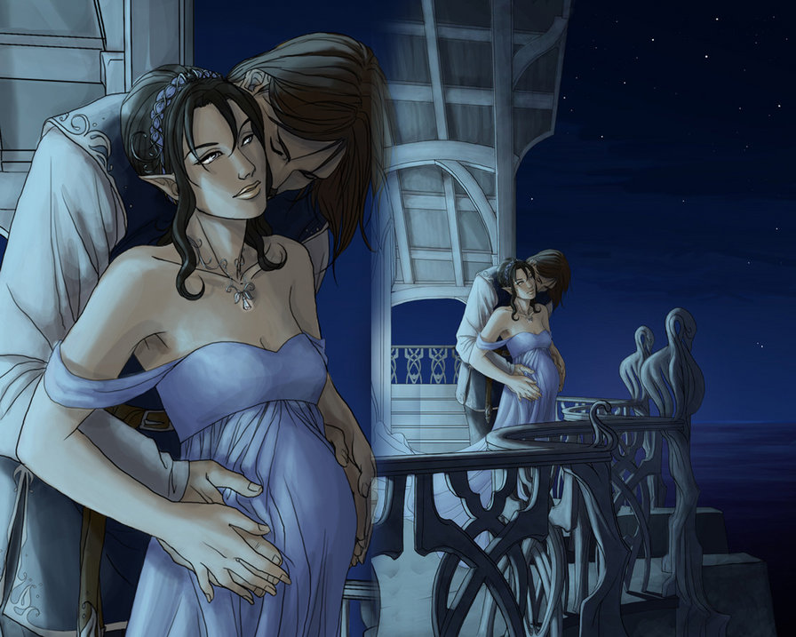 счастливая семья - парень, фэнтези, девушка - оригинал