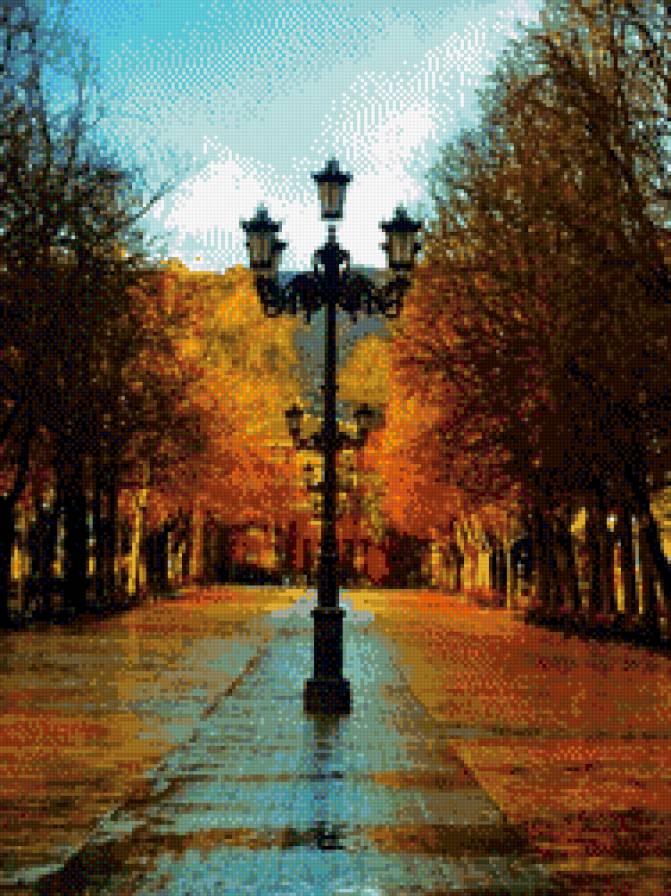 Осень - осень, фонарь, улица - предпросмотр