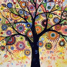 Схема вышивки «Tree abstract»
