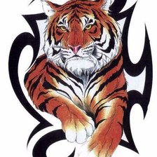 Оригинал схемы вышивки «Тигр» (№460998)