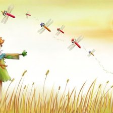 Схема вышивки «чучелко и стрекозки»