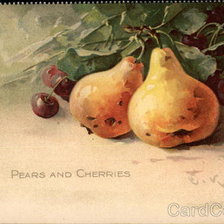 Схема вышивки «Pears and Cherries»