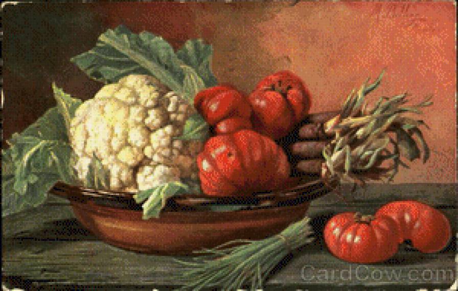 vegetables, tomatoes and cauliflower - предпросмотр