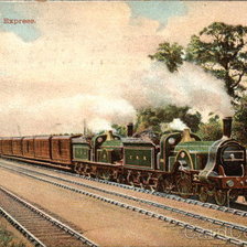 Оригинал схемы вышивки «Great Northern Express Railroad» (№461245)
