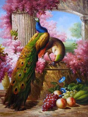 павлины - оригинал