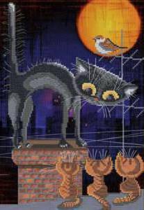 Воспитатель - луна, животные, кот - оригинал