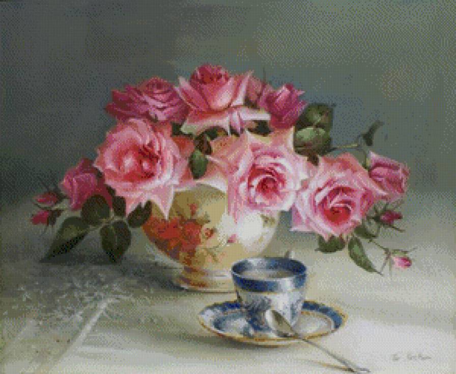 чайные розы - цветы - предпросмотр