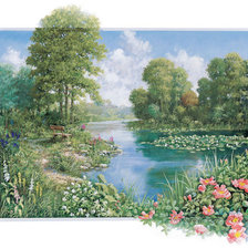 Схема вышивки «пейзаж»