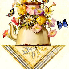 Оригинал схемы вышивки «цветы на полке» (№461801)