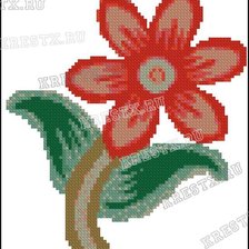 Оригинал схемы вышивки «цветочек» (№461855)