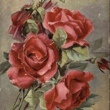 Схема вышивки «Bouquet of Red Roses»