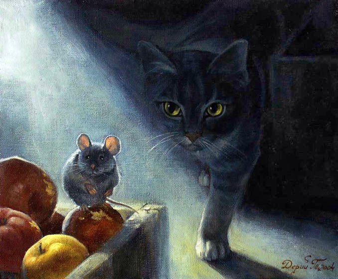 Охота - кошки, мышки, животные - оригинал